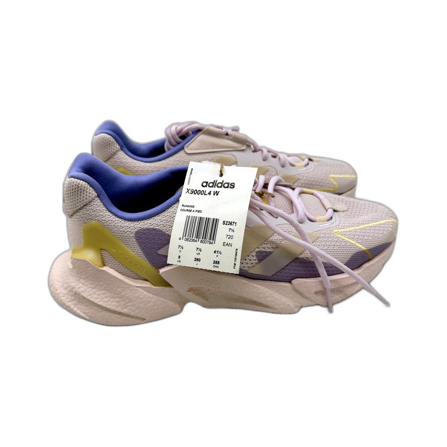 NEW adidas Cushioned Running Light Pink Shoes Lightweight Sneakers Womens US 9