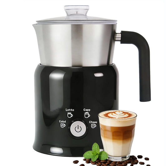 DBDKNQGB Instant 4-in-1 Milk Frother and Steamer with Stainless Steel NEW