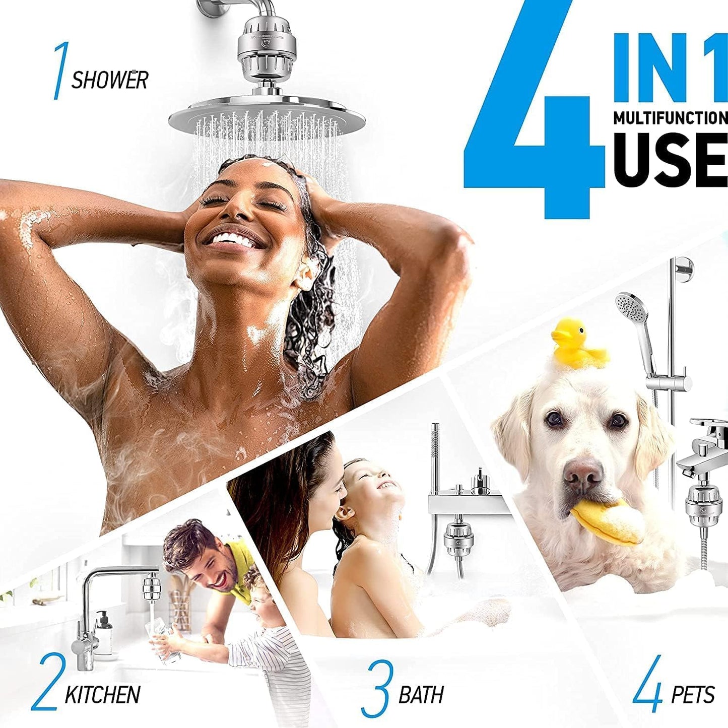 OHFULLS 25 Showerhead Filters Stage Shower Filter with Vitamin C for Hard NEW