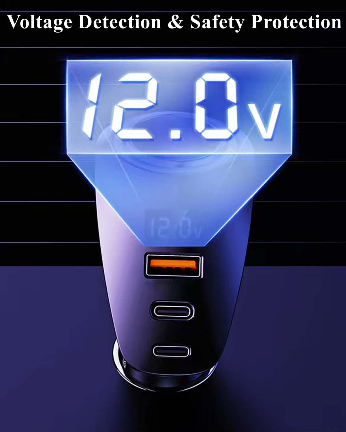 SNIYVDO 5-in-1 Automobile Chargers USB Car Charger Adapter with Fast NEW
