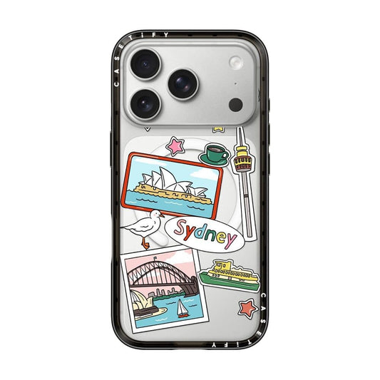 CASETiFY Compact Basic Cases iPhone 17 Pro Slim Sleek Sydney Stickers NEW