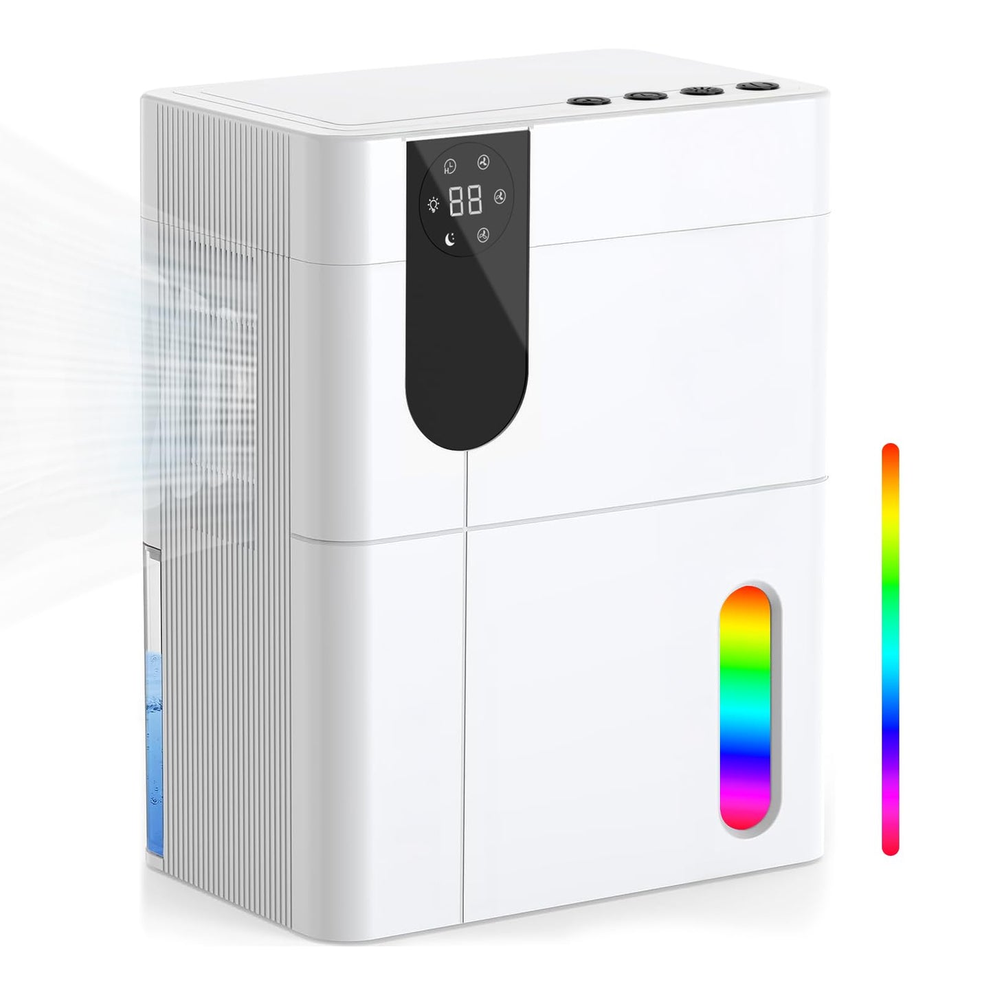 Starfeel 152 OZ Quiet Dehumidifier for Home, 900 sq.ft, White, Heating 4.5L NEW