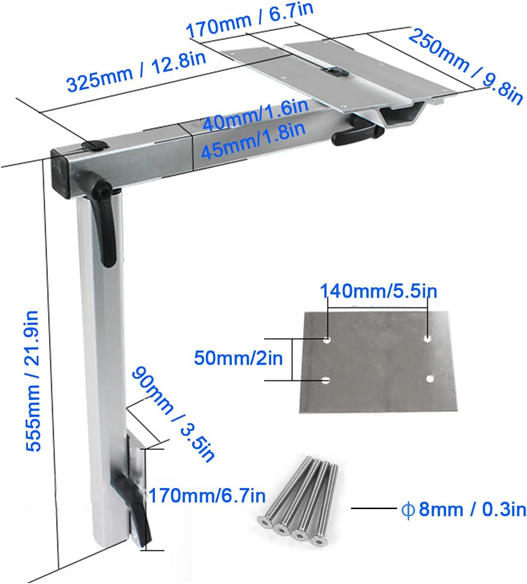 Pomya Adjustable Folding Furniture Legs Aluminum Alloy for RV Camping Travel NEW