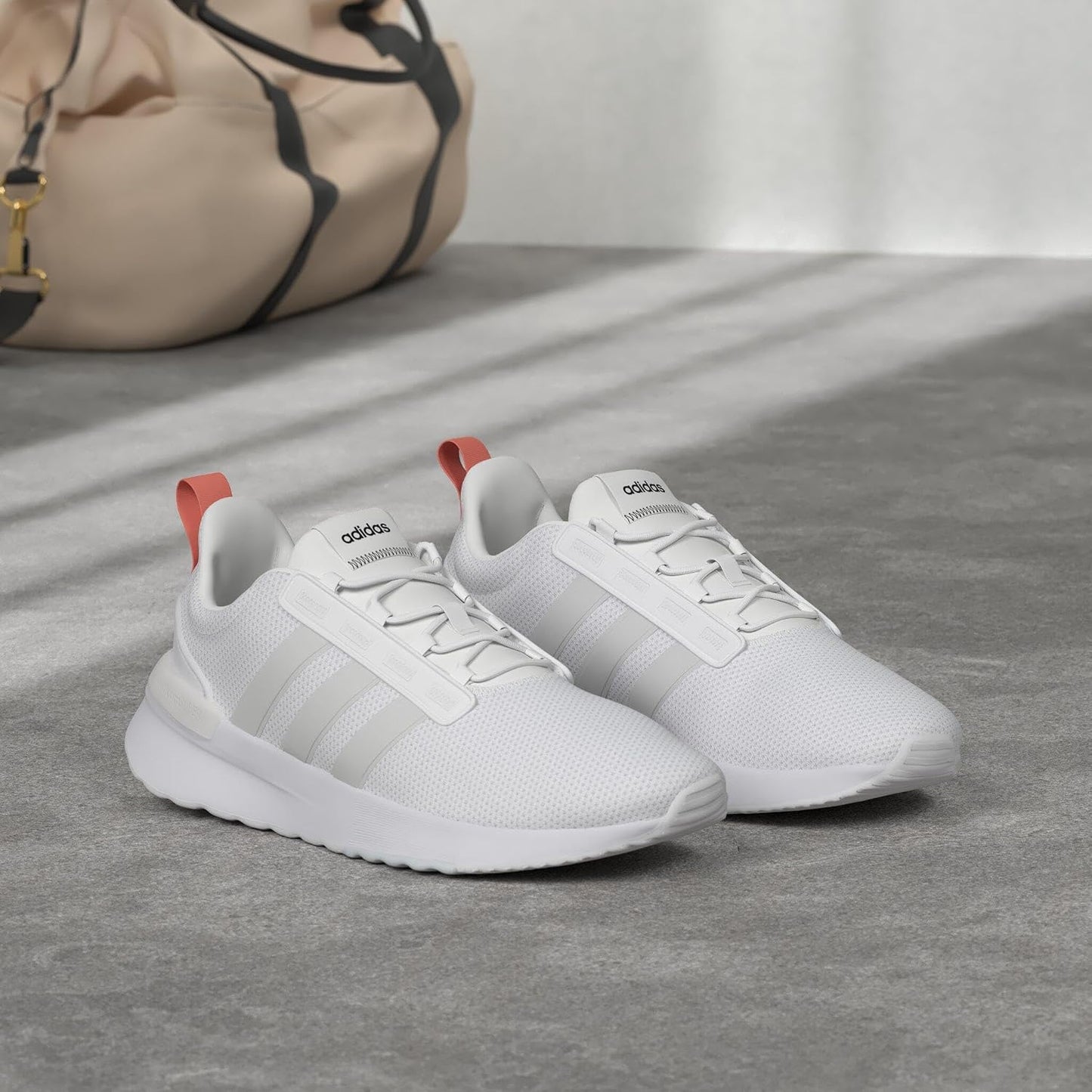 adidas Racer TR21 Multi White Crystal /Halo Road Running Shoes Women US 8 NEW