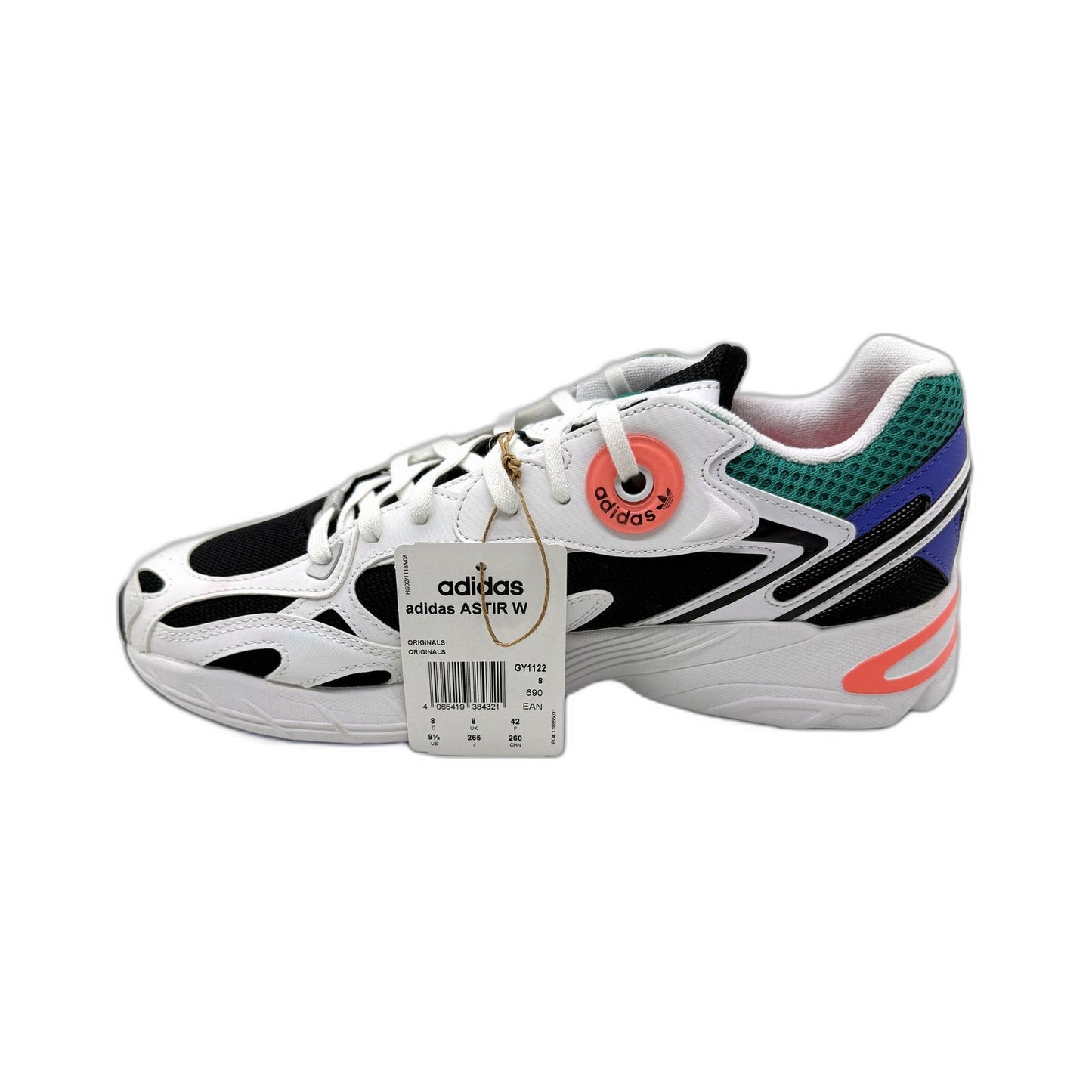 adidas Womens Astir W Sneakers - Multi Color Athletic Trainers US 9.5 NEW
