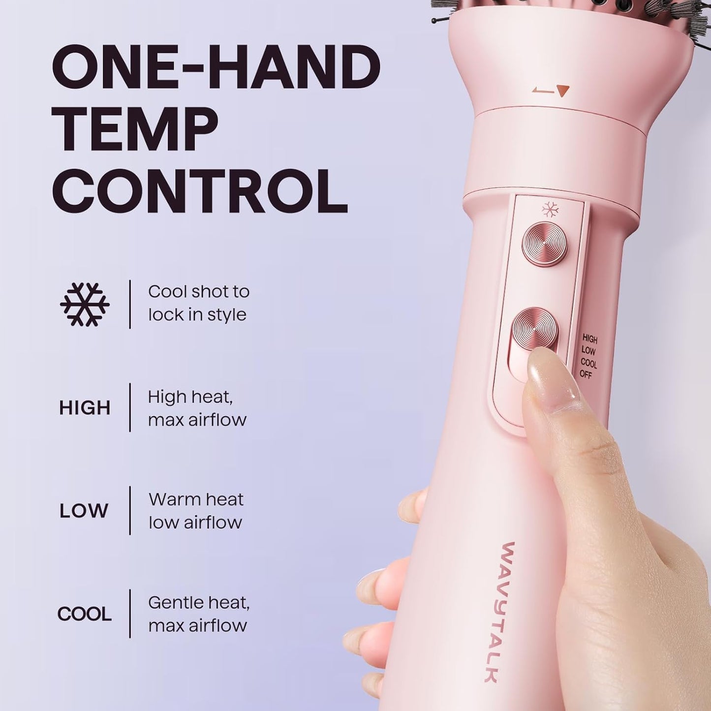 wavytalk 5-in-1 Hot Air Styler Brush for Salon-Quality Blowouts at Home, DEMO