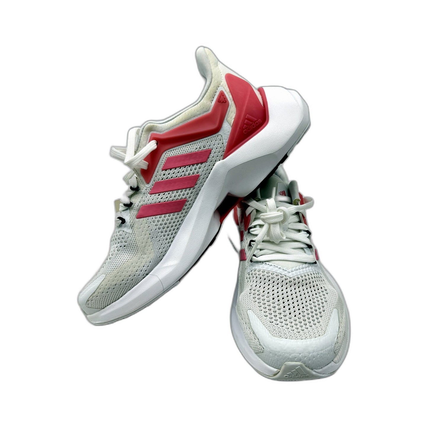 adidas Womens Alphatorsion 2.0 Running Shoes in White and Pink, Size US 7.5 DEMO