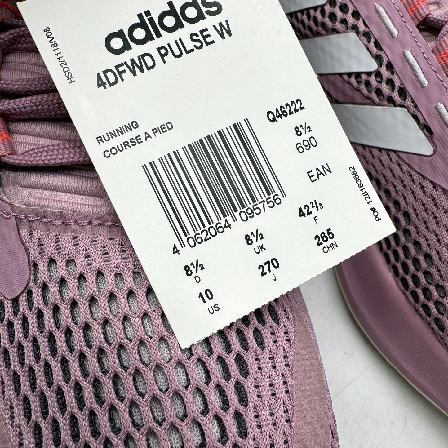 adidas Womens 4DFWD Pulse Running Shoes in Purple & Pink, Size US 10 DEMO