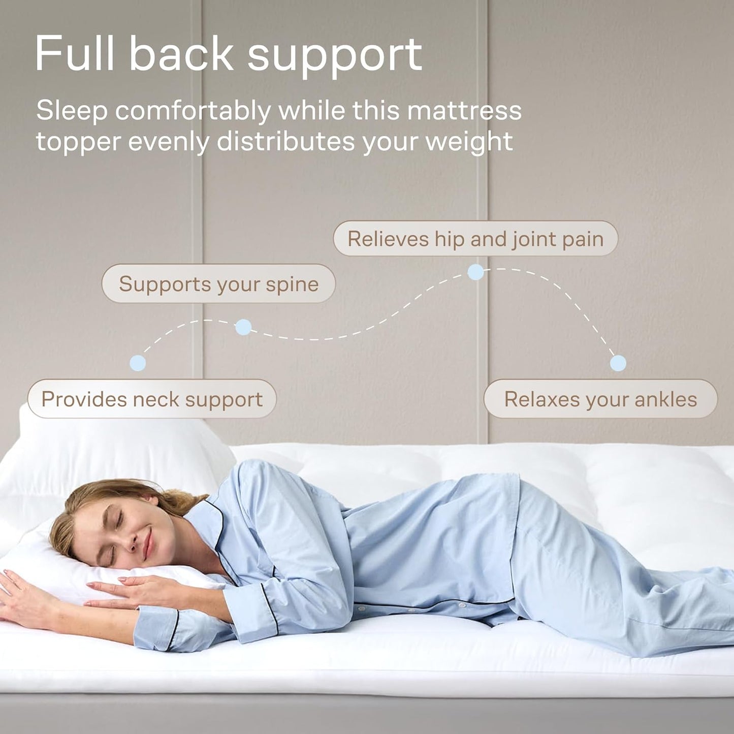Niagara Sleep Solution Ultra Soft Microfiber Mattress Topper TWIN Size White NEW