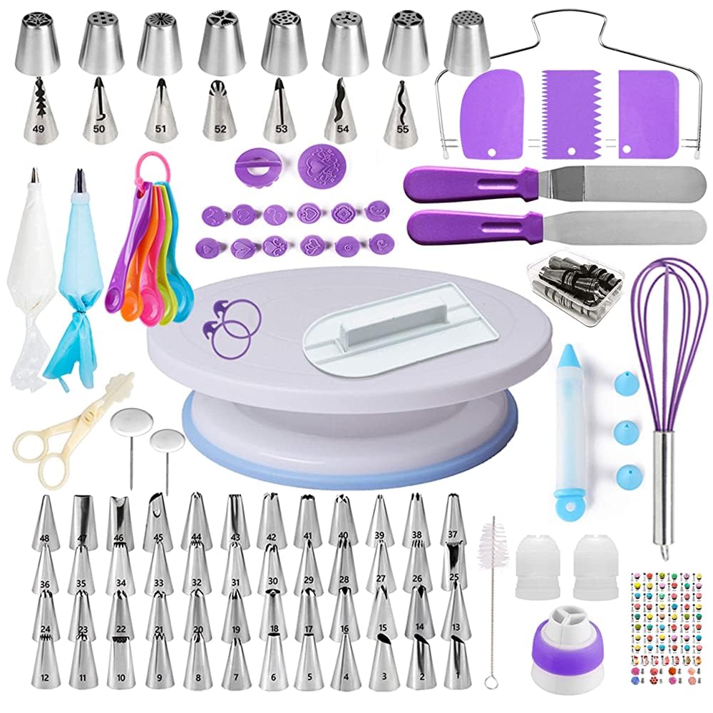 Boyun Cake Decorating Supplies Kit Beginner Baking Tools Set 137 Pieces NEW