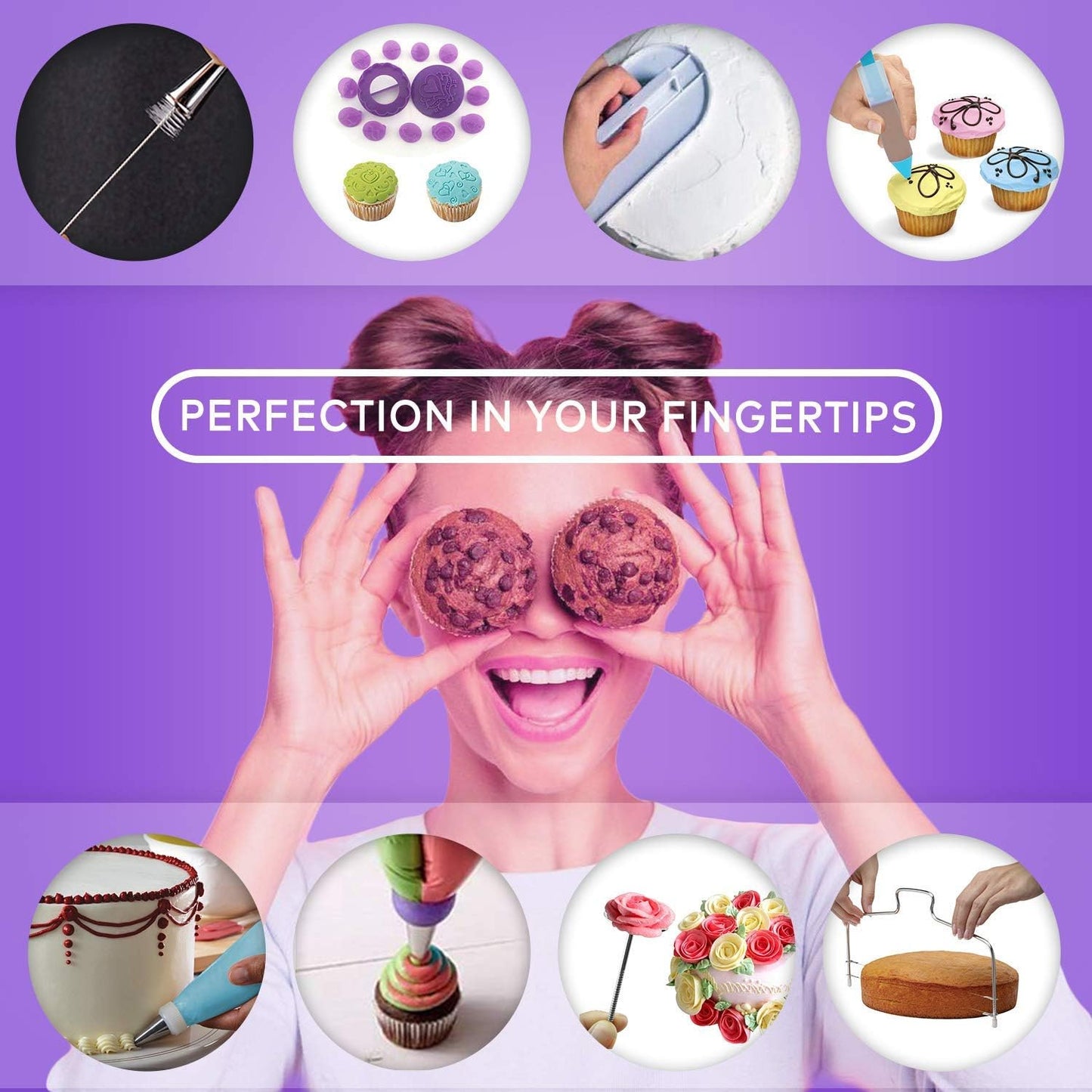 Boyun Cake Decorating Supplies Kit Beginner Baking Tools Set 137 Pieces NEW