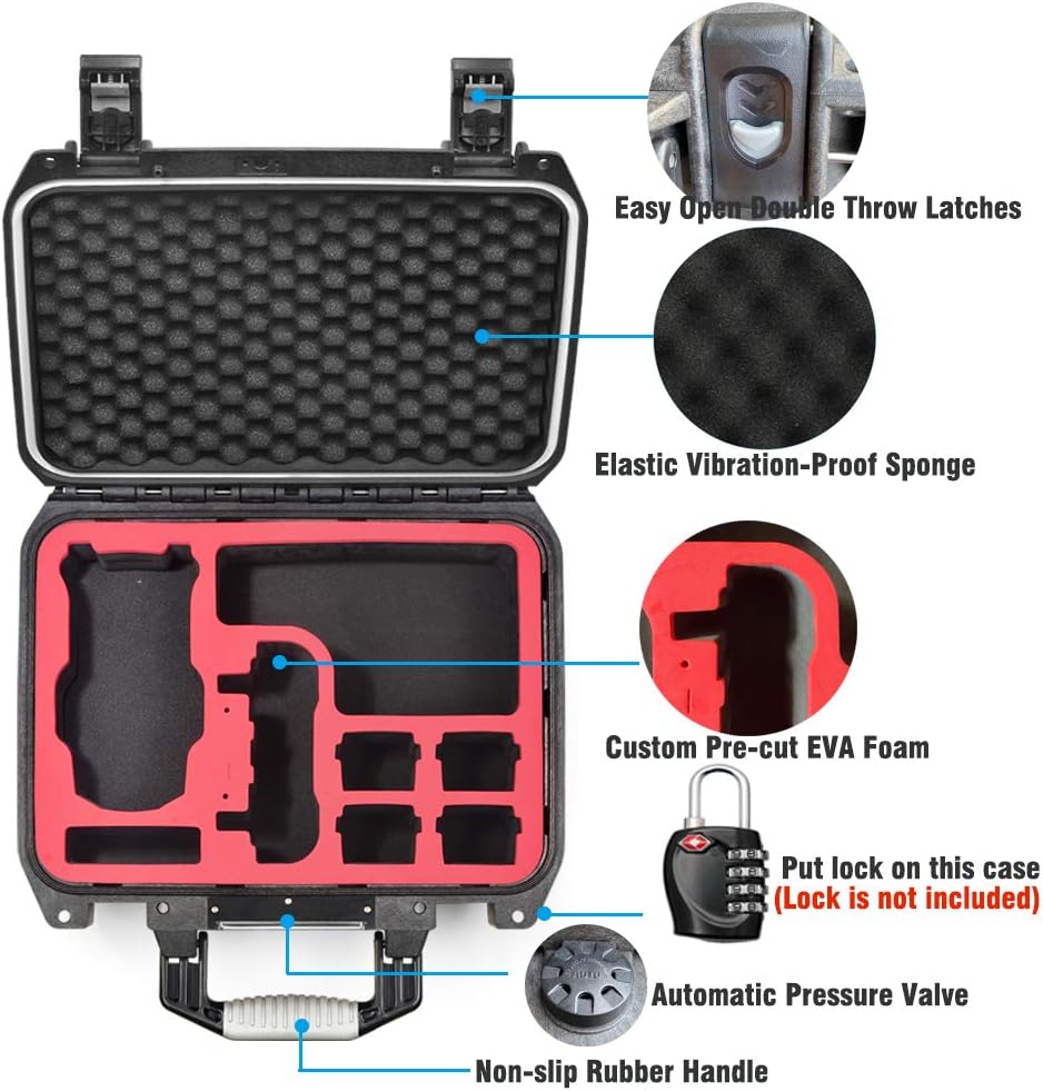 LEKUFEE Professional Carrying Case for DJI Air 2S Drone Combo and Mavic 2 NEW