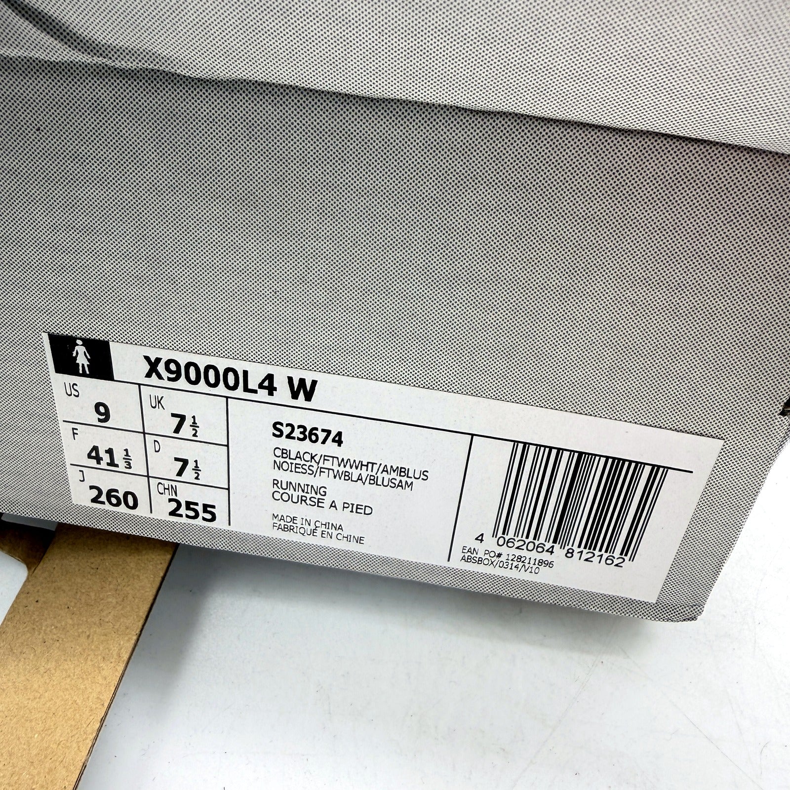 adidas Womens X9000L4 W Multi Color Running Shoes - US 9 NEW