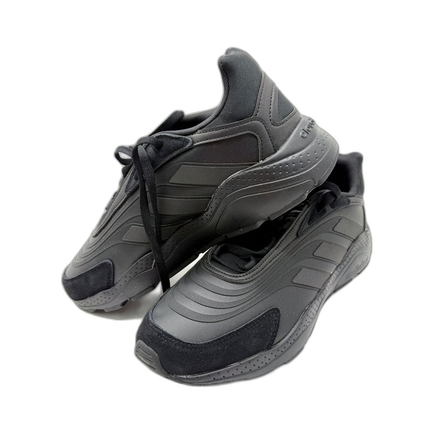 adidas Mens Crazy Chaos 2.0 Solid Black Running Sneakers - US Size 11.5 NEW