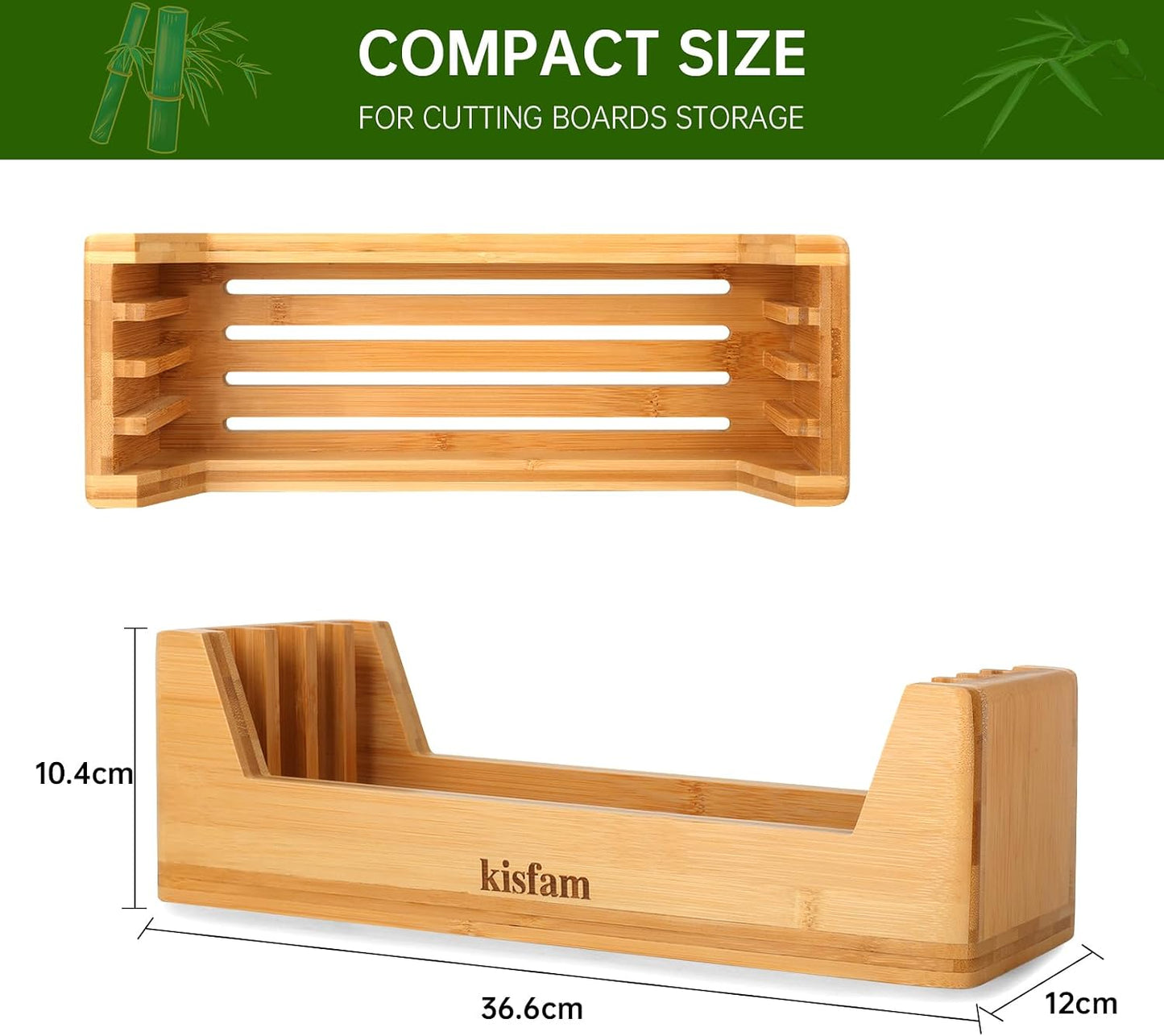 Kisfam Bamboo Chopping Board Set with Juice Groove 4 Piece Cutting Boards NEW