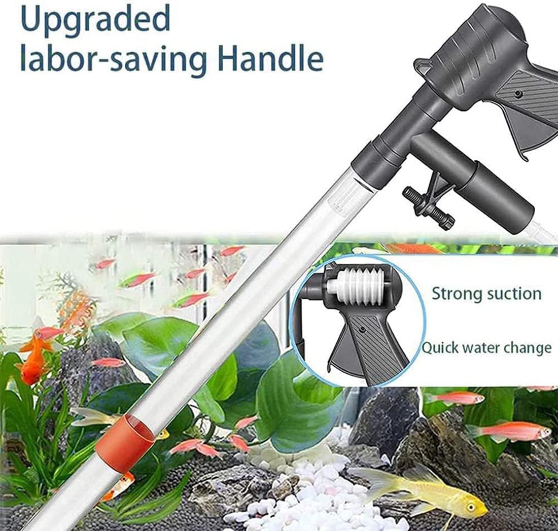 Uandhome Fish Cleaners Tank Gravel Cleaner Water Changer with Air Pressure NEW