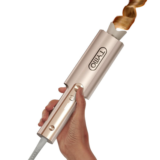 TYMO 32mm Automatic Rotating Curling Tong Hair Curler in Gold DEMO