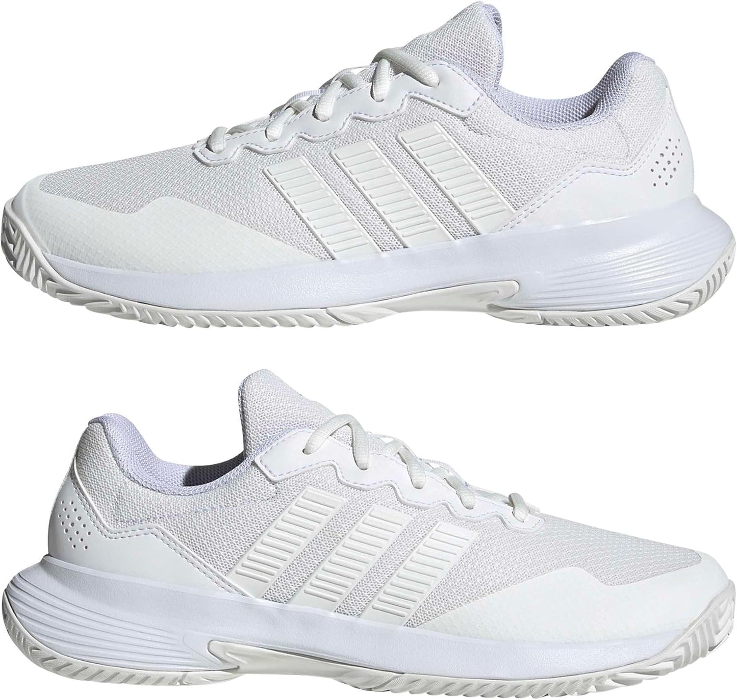adidas Lightweight GameCourt 2 White Tennis Trainers Womens US 9.5 NEW