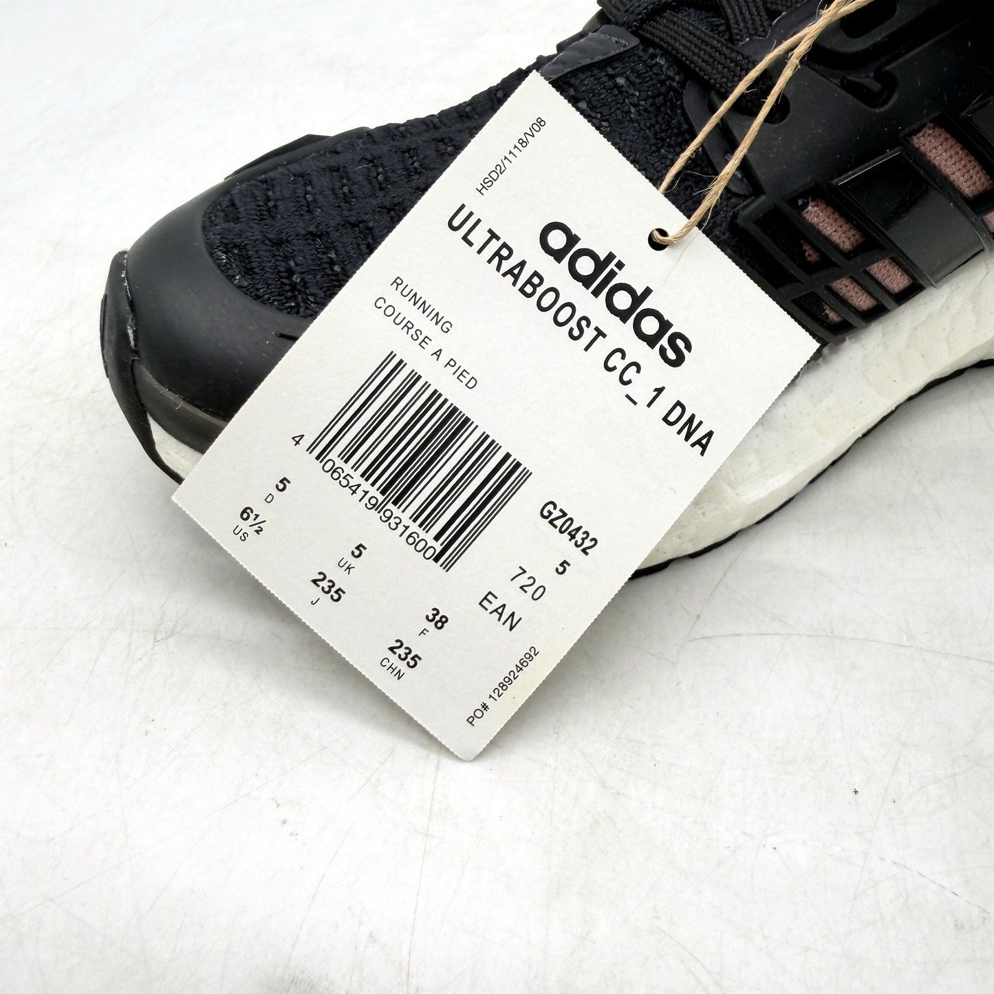adidas Womens Ultraboost CC_1 DNA Black/Pink Running Shoes - US 6.5 NEW