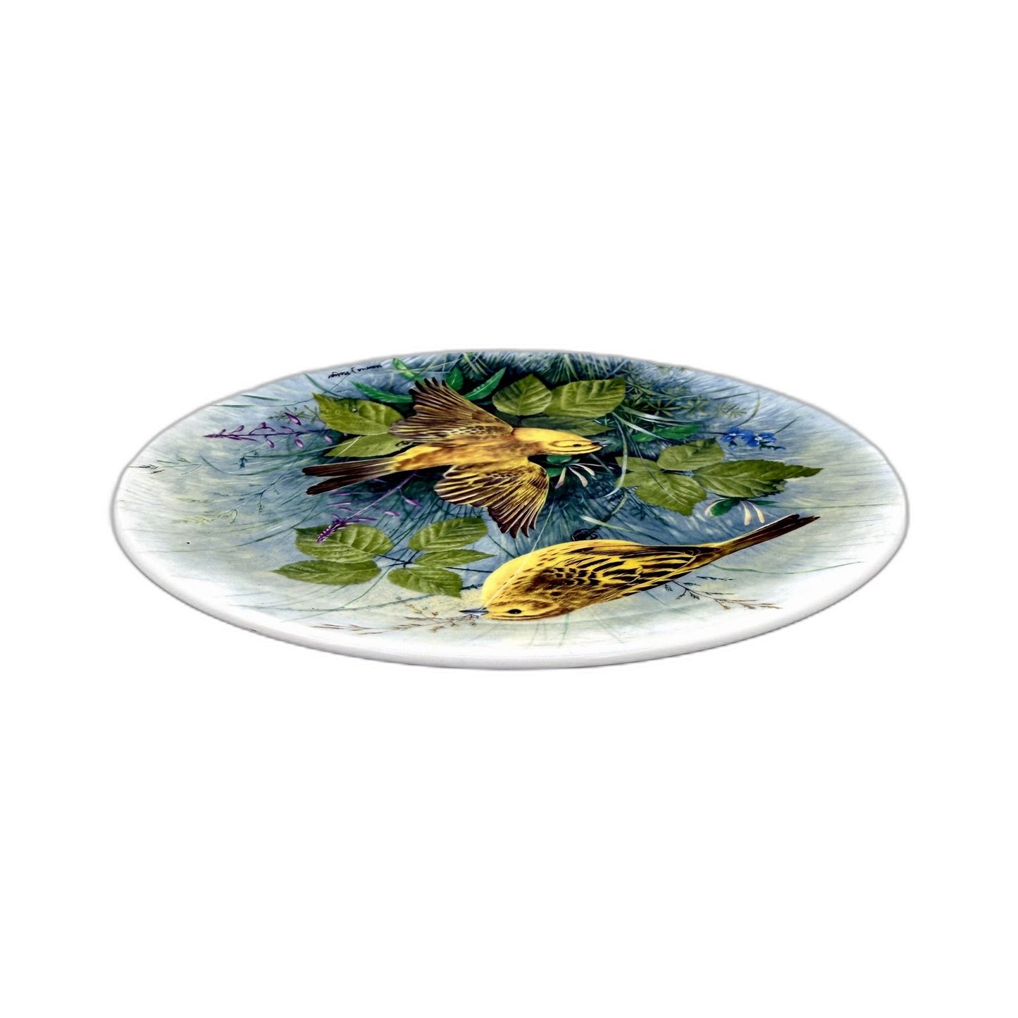 Royal Doulton 1988 Yellowhammer Decorative Plate Birds Hedgerow Limited Edition