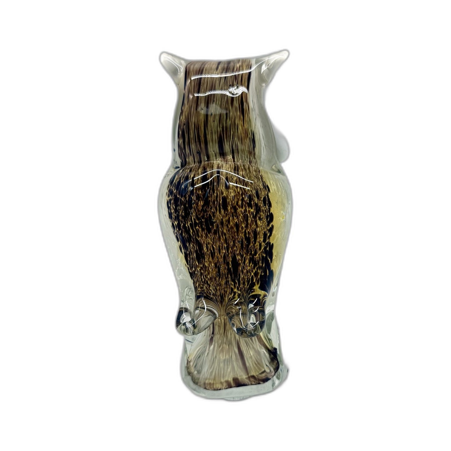 Handcrafted Glass Owl Figurine Decorative Bird Home Decor Ornament 16cm