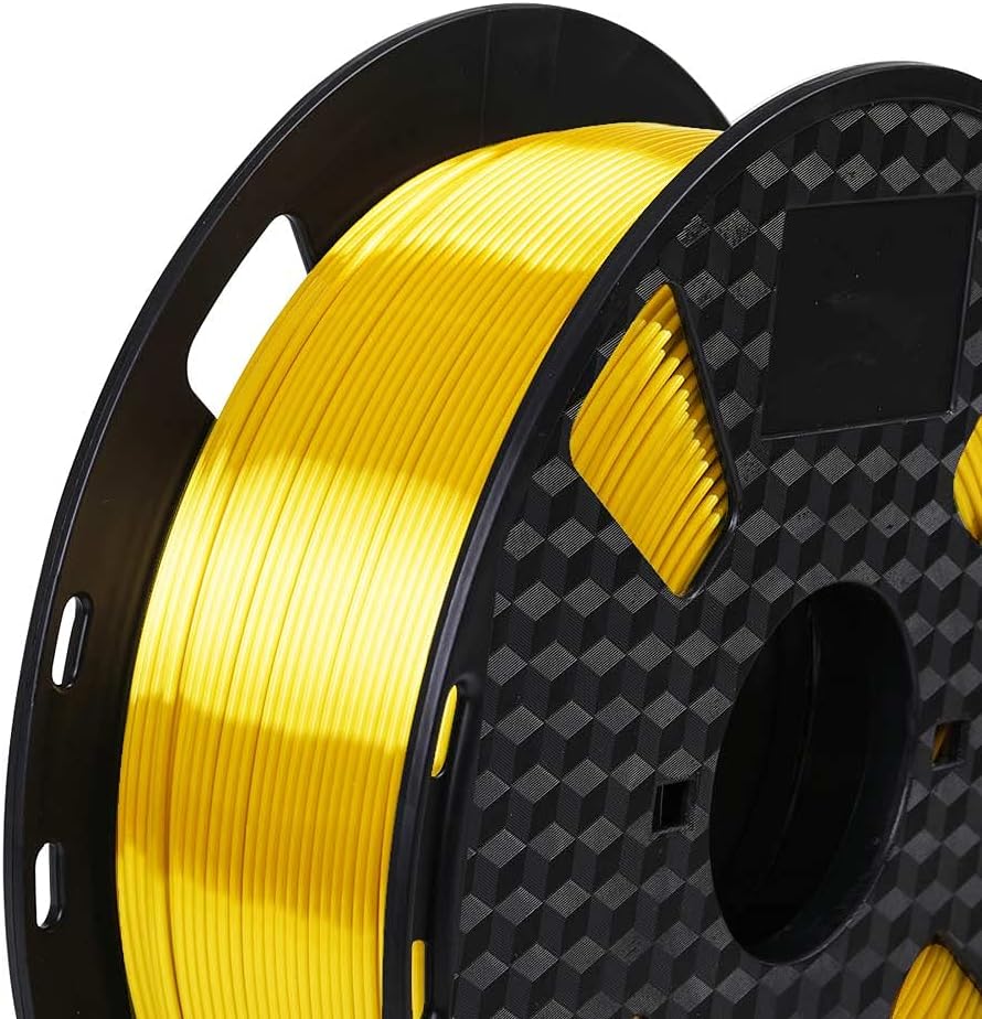 CC3D Silk Golden Yellow PLA 3D Printer Filament 1.75mm 1KG for Arts Printing NEW