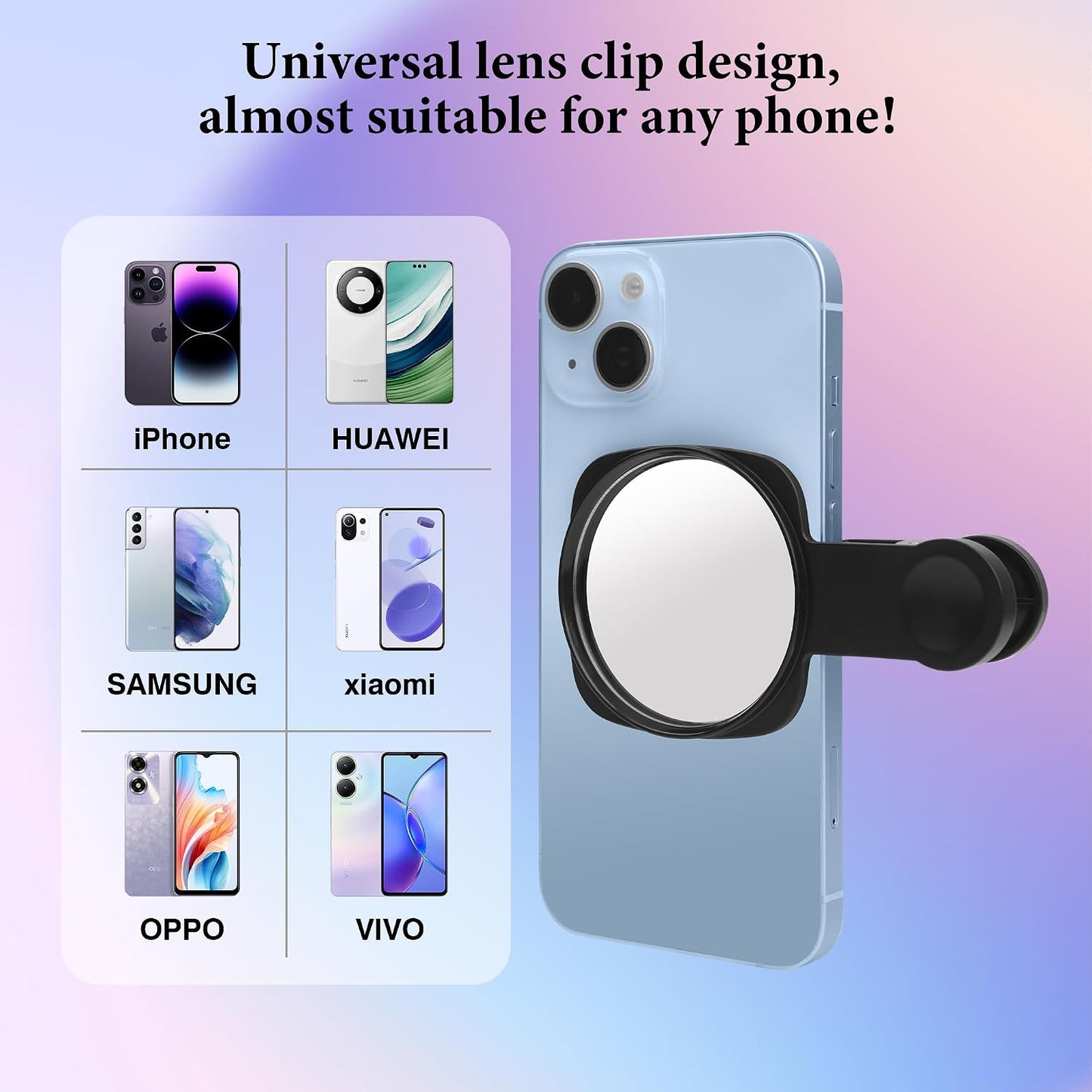 Esdallina Selfie Stick with Rear Camera Mirror for Hands-Free Photos in NEW