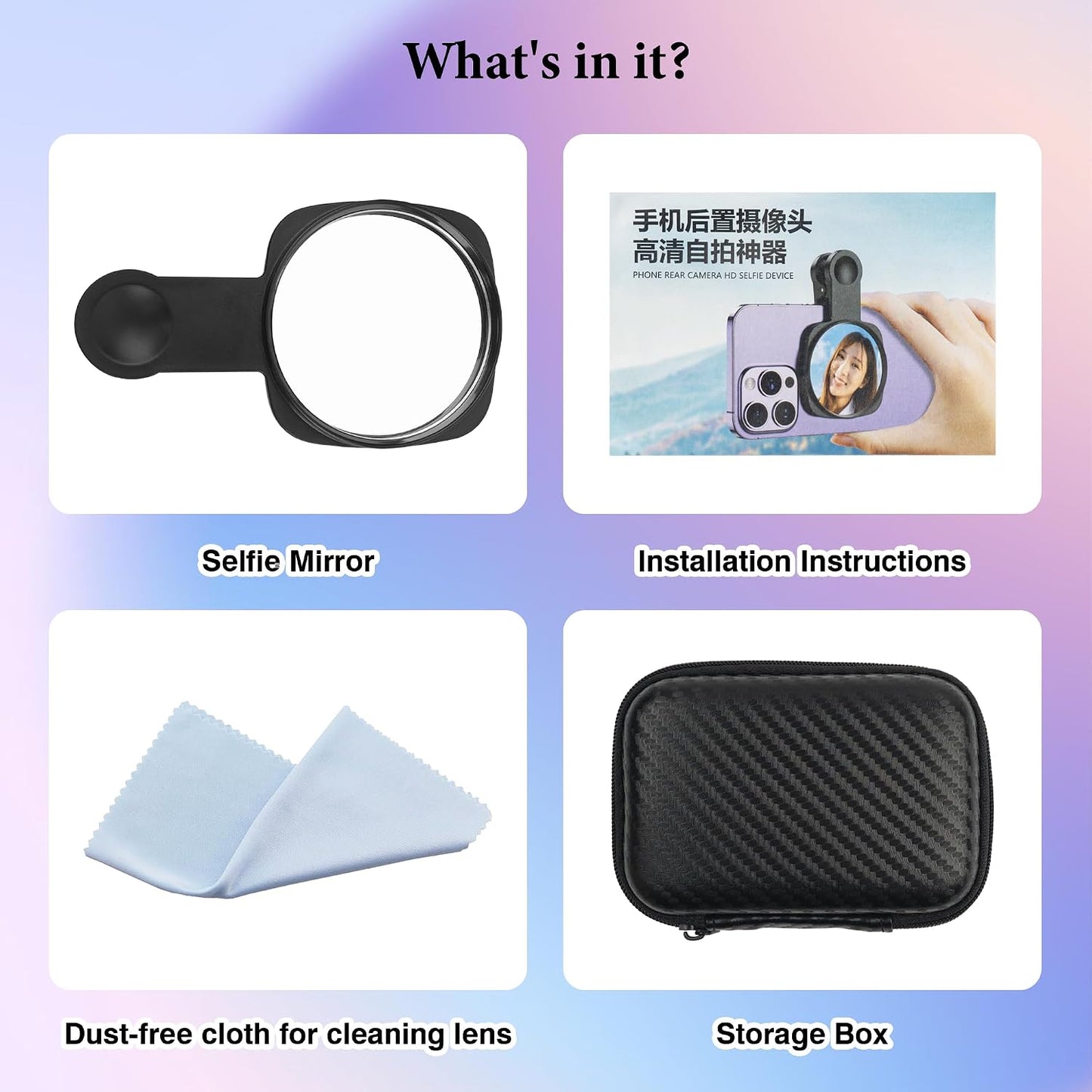 Esdallina Selfie Stick with Rear Camera Mirror for Hands-Free Photos in NEW
