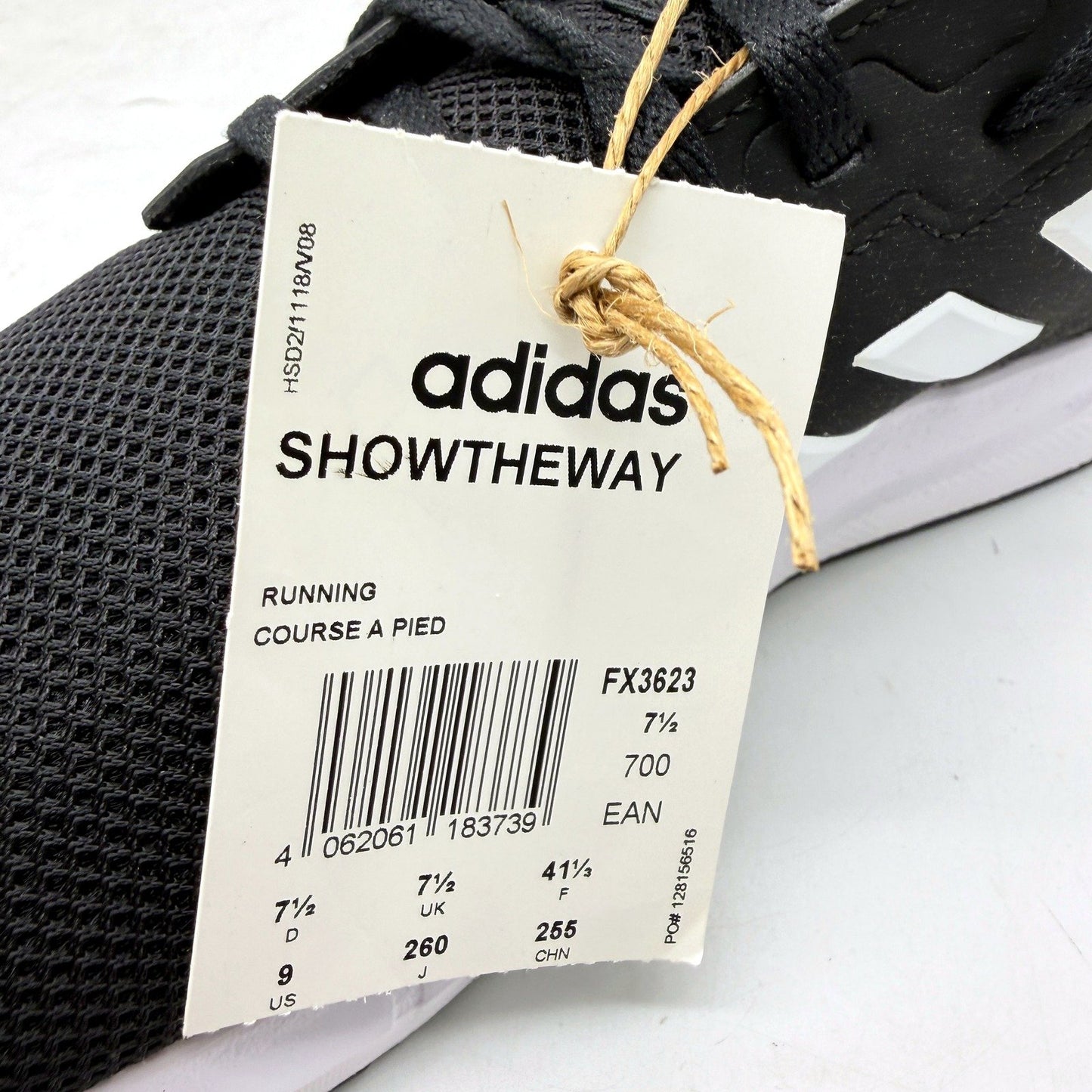 adidas Womens Showtheway Running Shoes Athletic Sneakers Black Size US 9 NEW