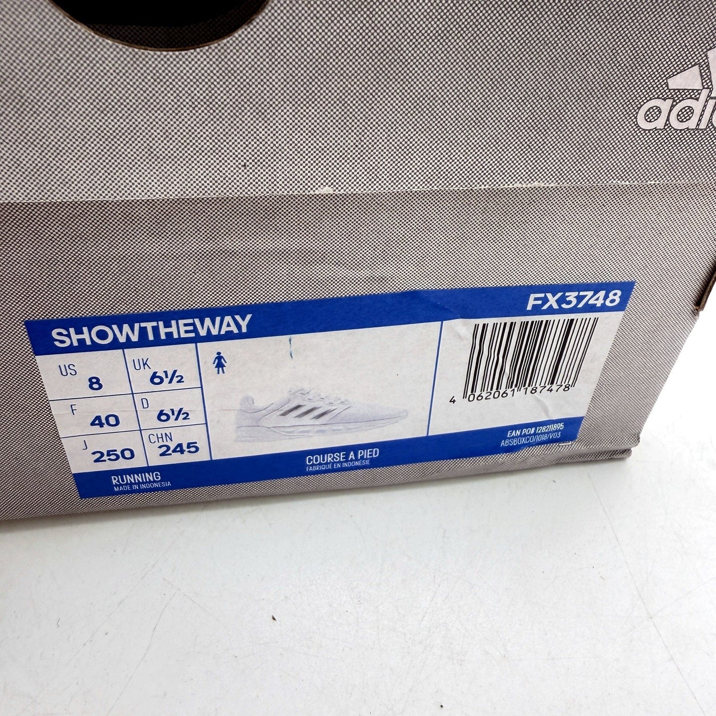 adidas Womens Showtheway Running Sneaker Shoes in White US Size 8 NEW