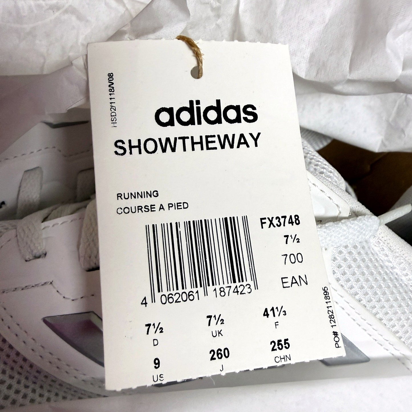 adidas Womens Showtheway Running Shoes - Grey Size US 9 NEW