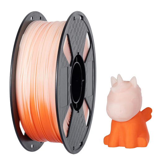 CC3D Temperature Changing PLA Filament Orange to White 1.75mm 1KG 3D Printer NEW