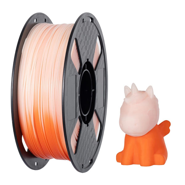 CC3D Temperature Changing PLA Filament Orange to White 1.75mm 1KG 3D Printer NEW