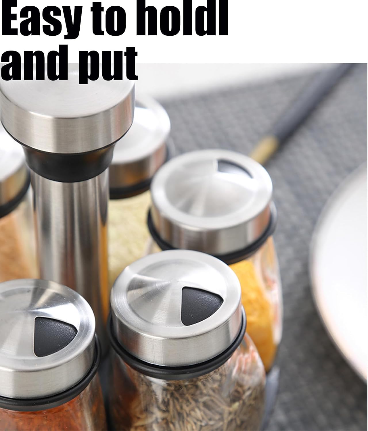 NuoShuang Revolving Spice Rack Organizer Countertop Spinning Storage Tower DEMO