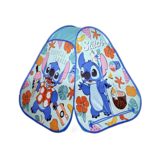 Disney Stitch Hideaway Tent Tropical Pop-Up Play Aqua 107cm x 93cm NEW