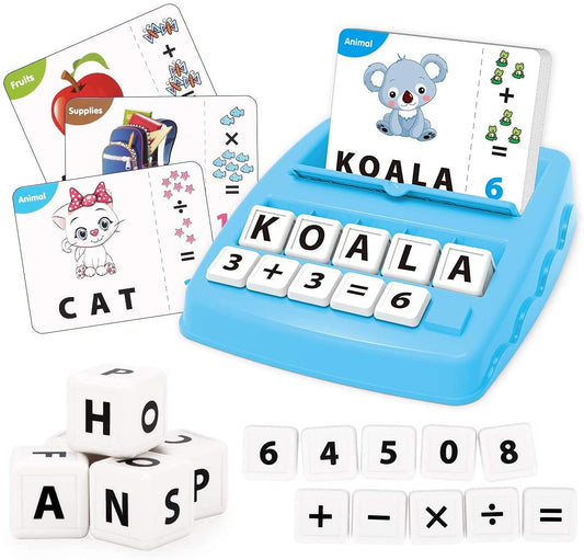 KaeKid Uppercase Letter Matching & Spelling Learning Toys Flash Cards Age 3+ NEW