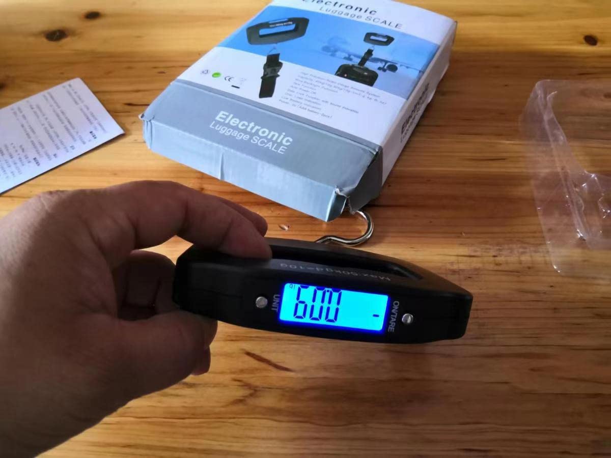 TTYGRHQ Digital Luggage Weight Scale Baggage 50kg/110LB Accurate Black NEW