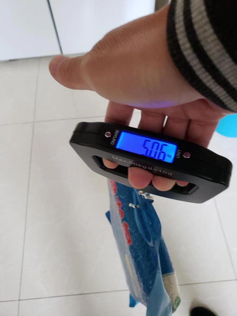 TTYGRHQ Digital Luggage Weight Scale Baggage 50kg/110LB Accurate Black NEW