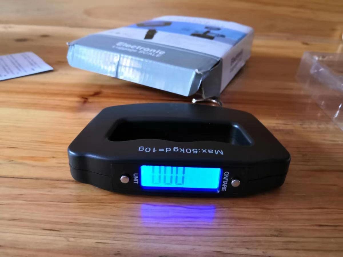 TTYGRHQ Digital Luggage Weight Scale Baggage 50kg/110LB Accurate Black NEW