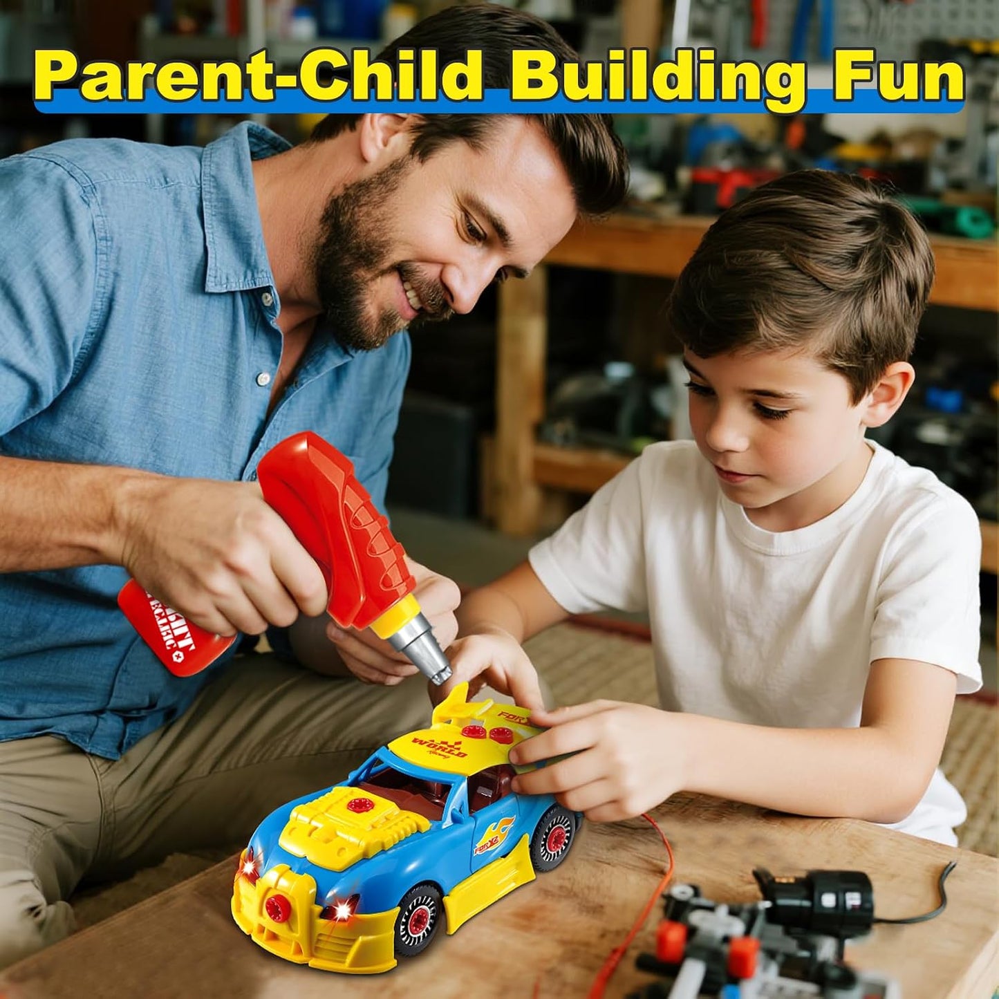 Bohui Building Toys Take Apart Car Set for Kids Over 30 Pieces Ages 3+ NEW