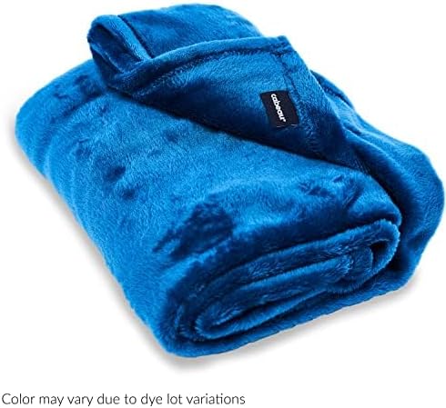Jotron Fold 'N Go Soft Microfiber Travel Pillow Blanket in Blue, One Size NEW