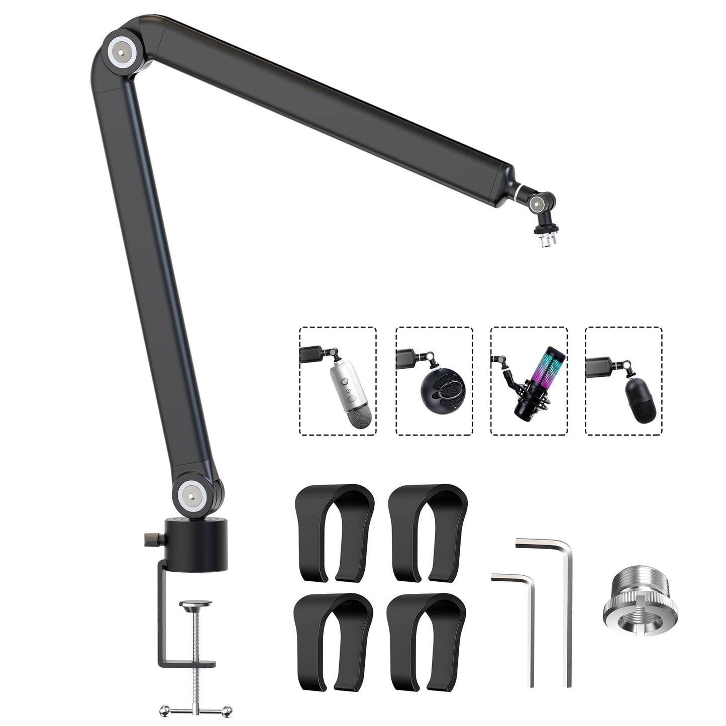 YOUSHARES Premium Stands Adjustable Microphone Boom Arm Stand for DEMO