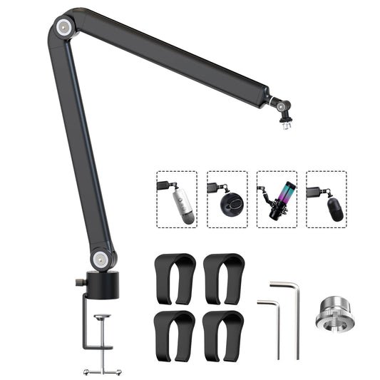 YOUSHARES Premium Stands Adjustable Microphone Boom Arm Stand for DEMO