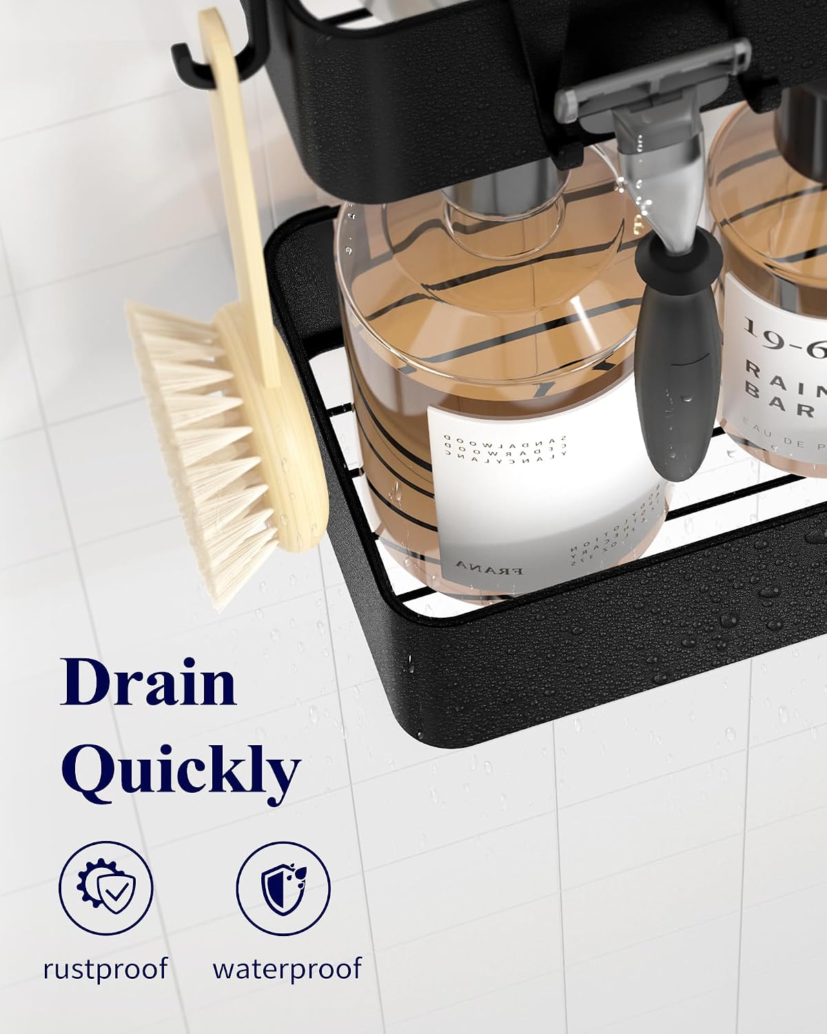 Kitsure Adhesive Soap Dishes Bathroom Shower Caddy 2 Pack Durable NEW