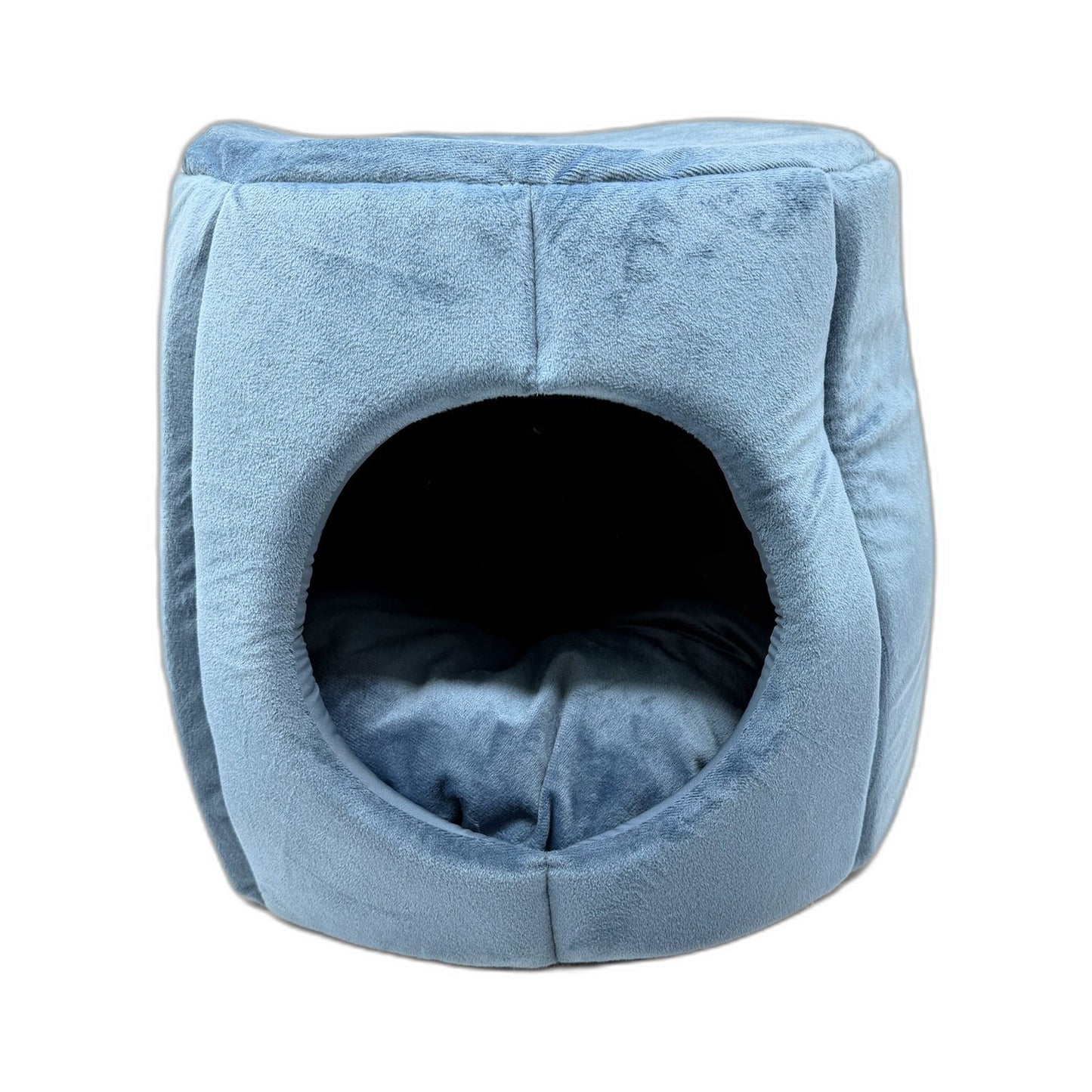 Reversible 2 in 1 Plush Pet Bed for Cats & Small Dogs, Blue NEW