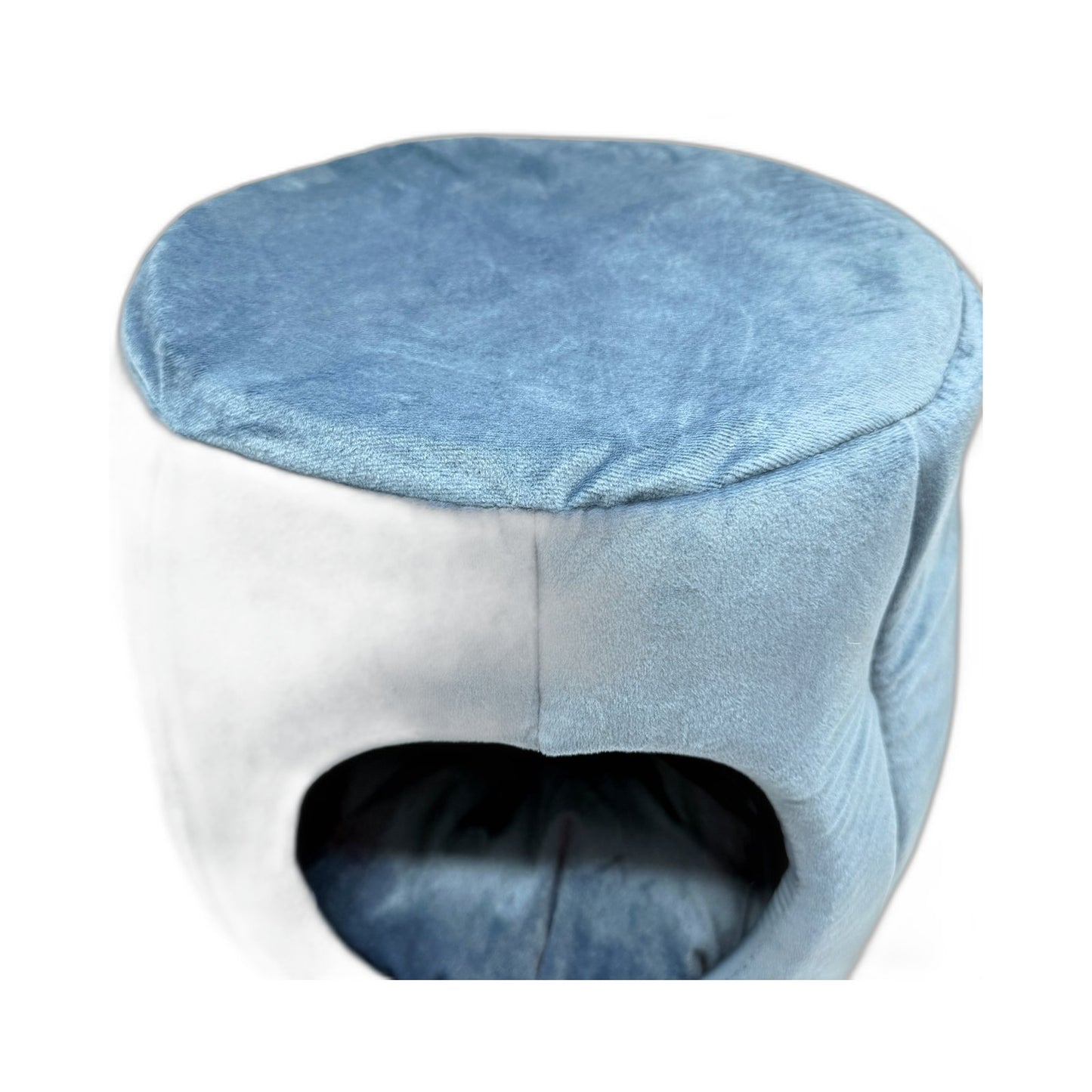 Reversible 2 in 1 Plush Pet Bed for Cats & Small Dogs, Blue NEW