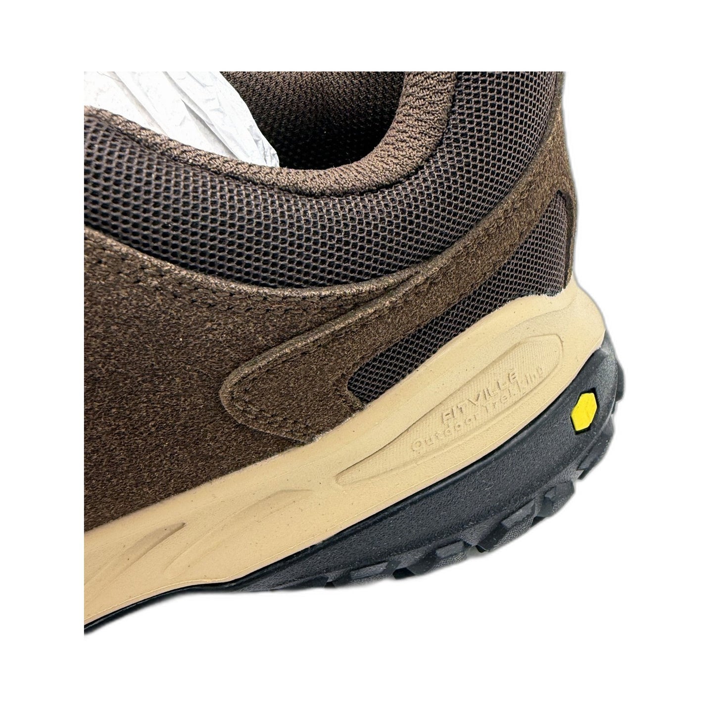 FitVille Mens Outdoor Slip-On Shoes with Lugged Sole Brown WIDE FIT US 9 NEW