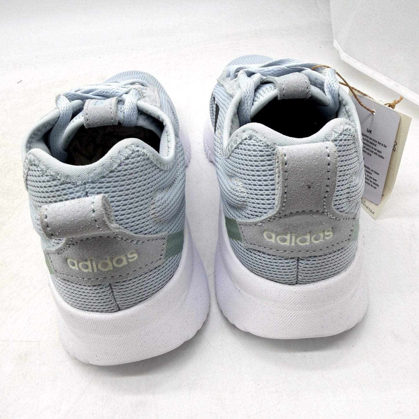 adidas Womens Lite Racer Rebold Light Blue Running Shoes Sneakers US Size 9 NEW
