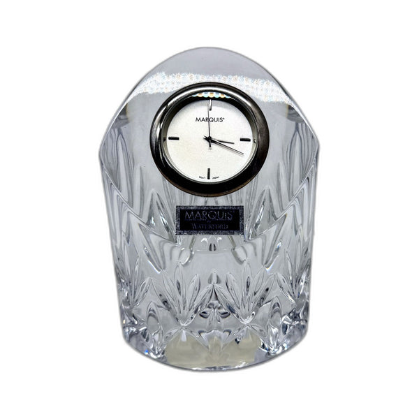 Marquis by Waterford Caprice Lead Crystal Clock Decorative Home Office Decor
