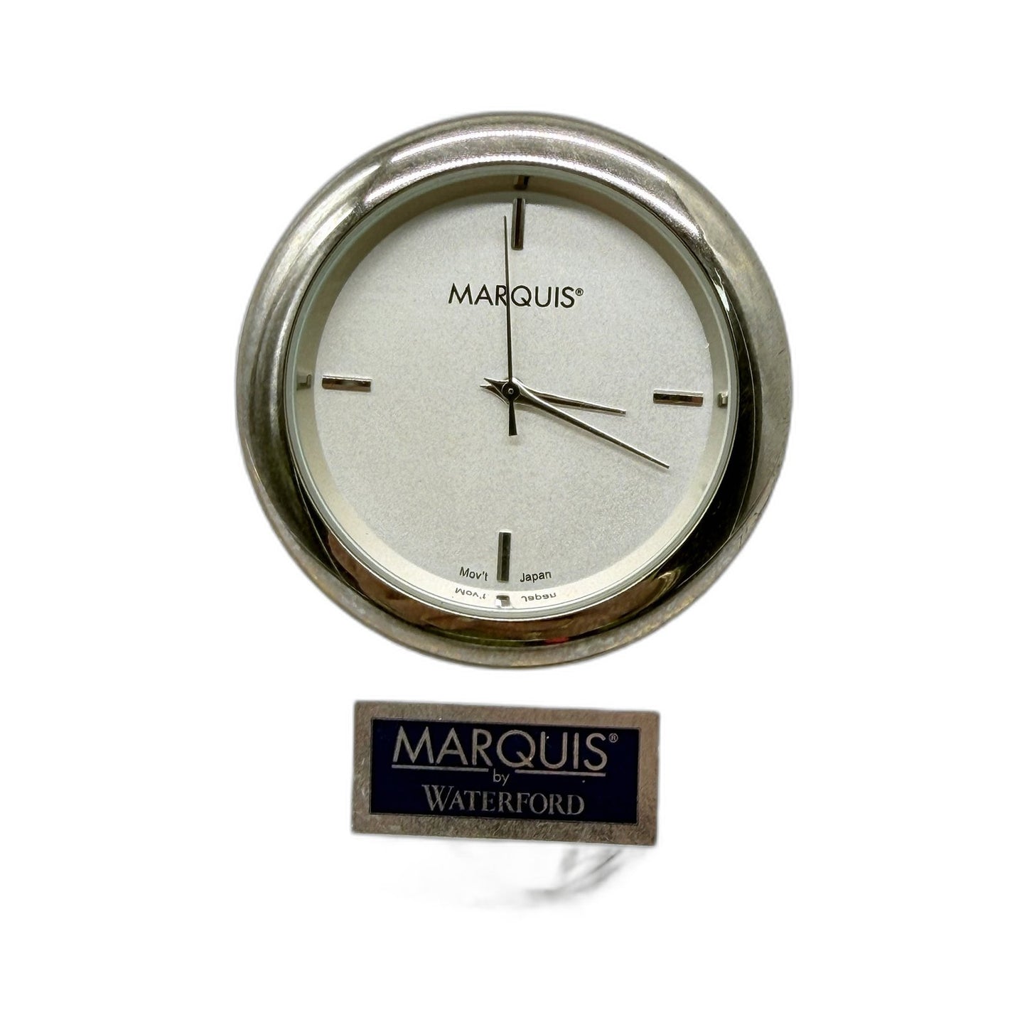 Marquis by Waterford Caprice Lead Crystal Clock Decorative Home Office Decor